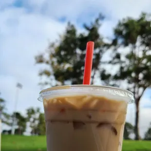Iced latte, yummy!