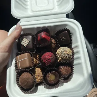 Some of the best! Try the rum coconut, salted caramel whiskey, roasted raspberry, and bittersweet!