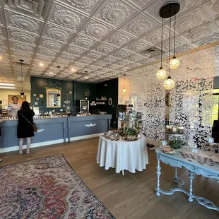 the interior of a restaurant