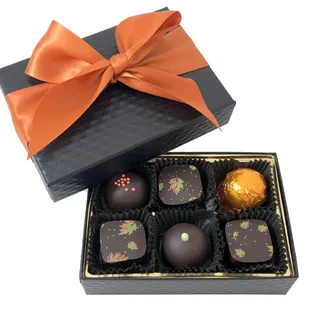 The Autumn Collection with pumpkin spice truffles and apple pie bonbons.