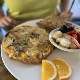 omelette (sub fruit for potatoes)
