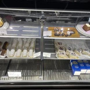 a variety of desserts