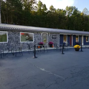Front of cafe
