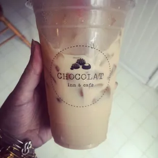 Iced chai latte