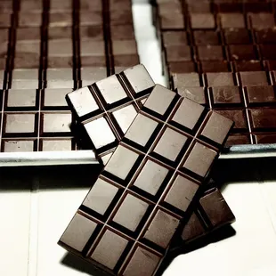 Chocolate made from the bean