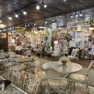 the interior of the cafe