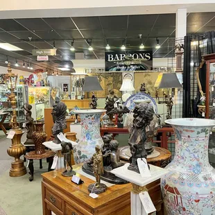 the interior of the store