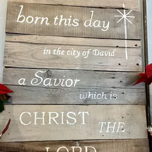 Always love me some decor in honor of the Lord