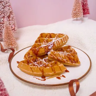 waffles, food