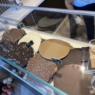 chocolate disks to be broken into pieces