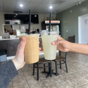 ICED LATTE FRESH LEMONADE