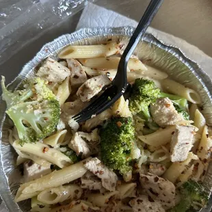 Chicken broccoli penne pasta
