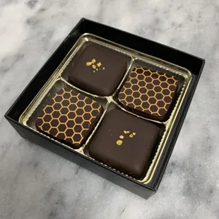 Box full of honey &amp;pollen truffles