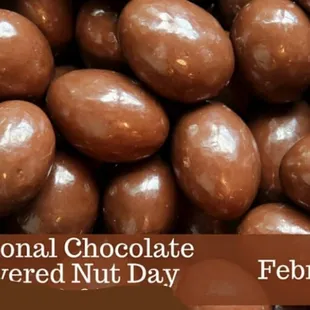 #supportlocal #buylocal #shoplocal  It&apos;s a great day for chocolate covered nuts! Pecans...Almonds...macadamia nuts... Oh! My!
