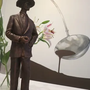 Chocolate Sculpture of J. Robert Oppenheimer