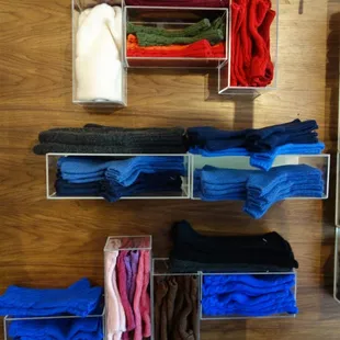 a display of clothing for sale