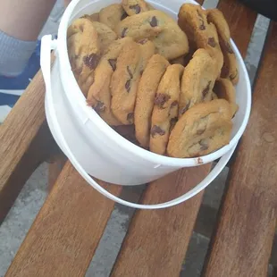 Bucket of cookies