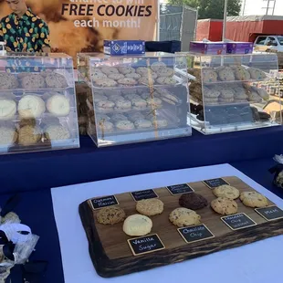 a display of cookies