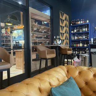Humidor and bar seating