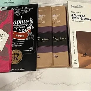 Great quality craft chocolate bars await you.