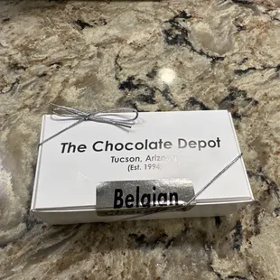 the chocolate depot on the counter