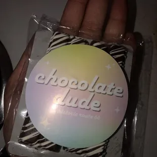 Mini Dubai chocolate bars that fit in my hand