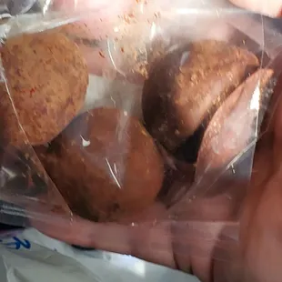 Three different truffles.