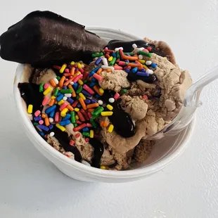 They make their own ice cream! This is S'mores. So amazing. They have a key lime ice cream that's so amazing with fresh limes.