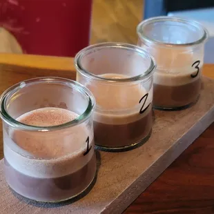 Hot chocolate flight
