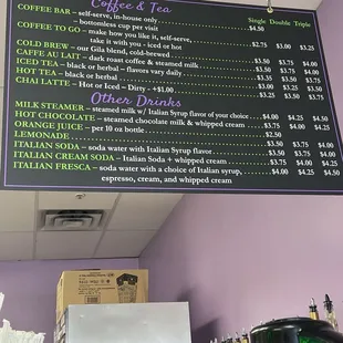 Coffee and Tea