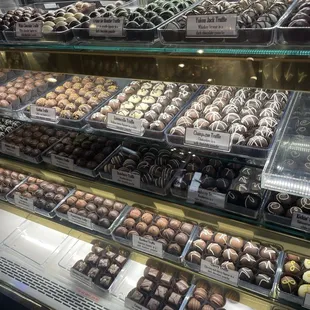 Chocolate selection.