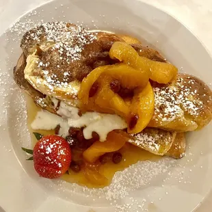 Peach Compote French Toast