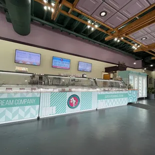 the interior of a chocolate shop