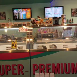 Lots of topping choices, lots of cone choices, lots of flavor choices