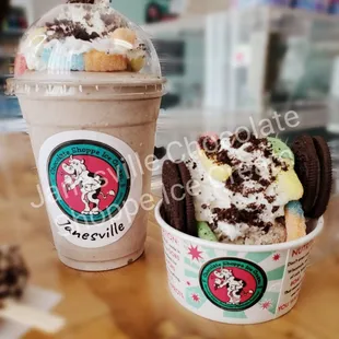 Dirt Cake Shakes &amp; Dirt Cake Sundaes.