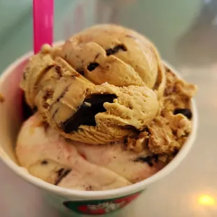 Iced latte da, coconut almond bliss, caramel chaos