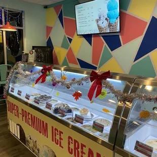 a variety of ice creams