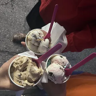 Exhausted parent, blueberry cream cheese, and heaps of love on top layer.