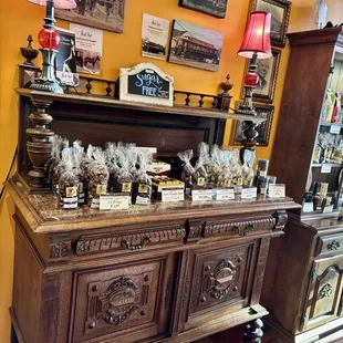 a display of chocolates