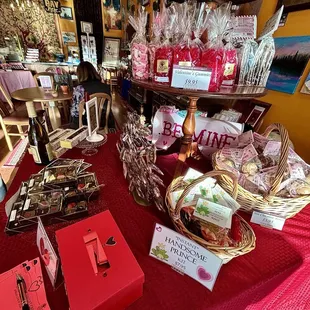 a display of chocolates