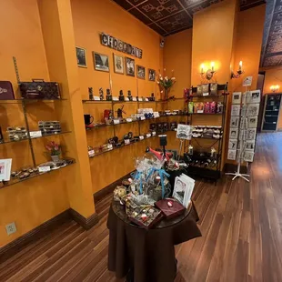 a display of chocolates