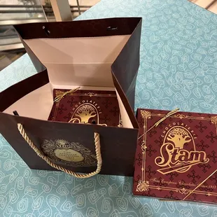 the inside of the box