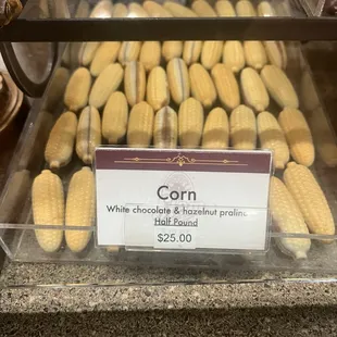 The cutest corn shaped chocolate