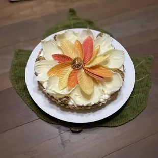 Gorgeous Key Lime tart for Thanksgiving.