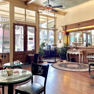 the interior of a restaurant