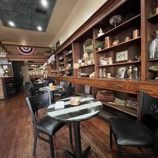 the interior of a coffee shop
