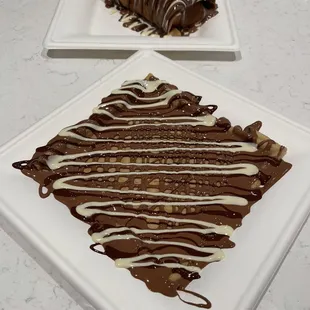 Triple Choco Crepe and chocolate burrito