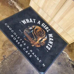 Logo welcoming mat