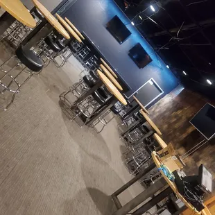 Upstairs bar and lounge area