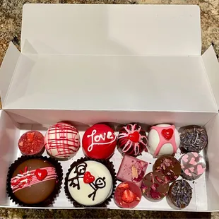 a box of assorted chocolates